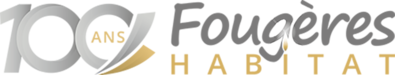 Logo Fougères Habitat 100 ans
