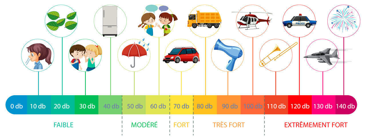 echelle des nuisances sonores logement